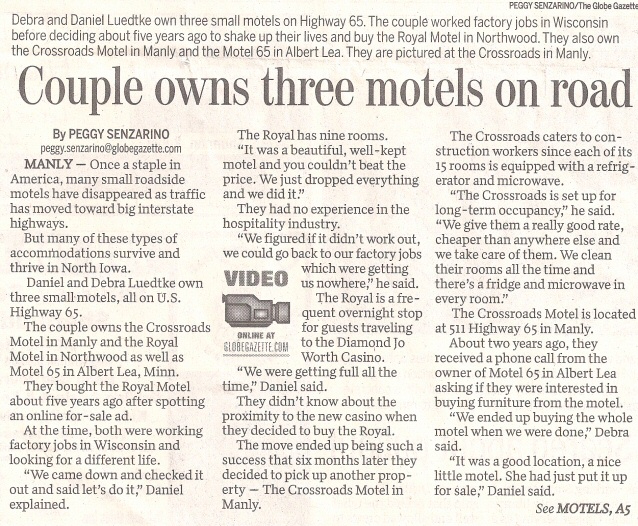 Motels Northwood Iowa Worth County Pet Friendly Low Priced